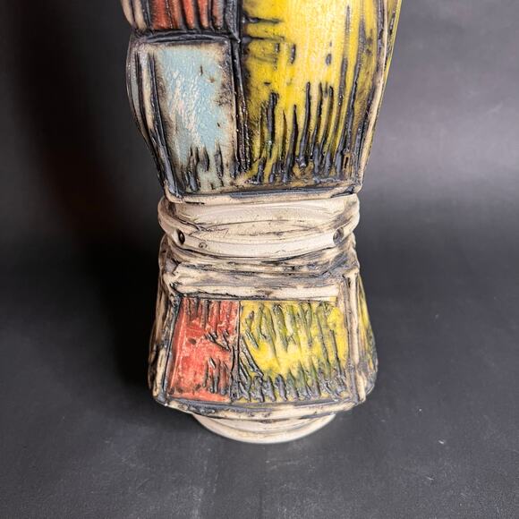 Porcelain, Brutalist Ceramic Art, Signed Studio Pottery, Barry Unitas Barnes - Picture 13 of 15